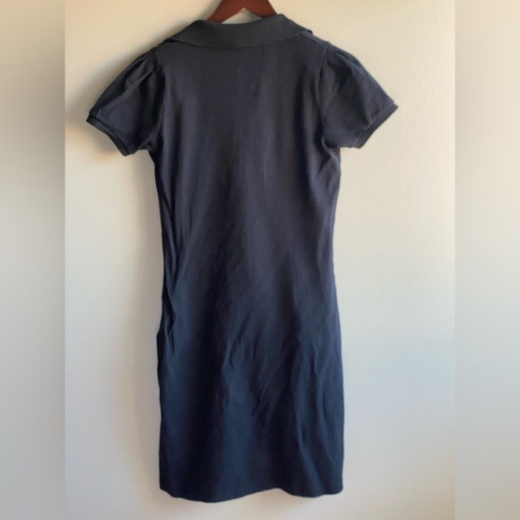 Burberry London Mini/Short Polo Dress Black Size Small Short Sleeve with Collar - Picture 9 of 11